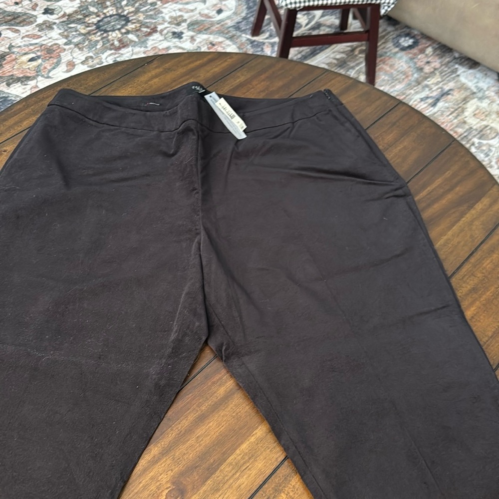 Talbots. Black velvet pants NWT